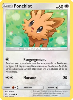 Carte Ponchiot 103/149 – Soleil et Lune