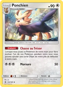 Carte Ponchien 104/149 – Soleil et Lune