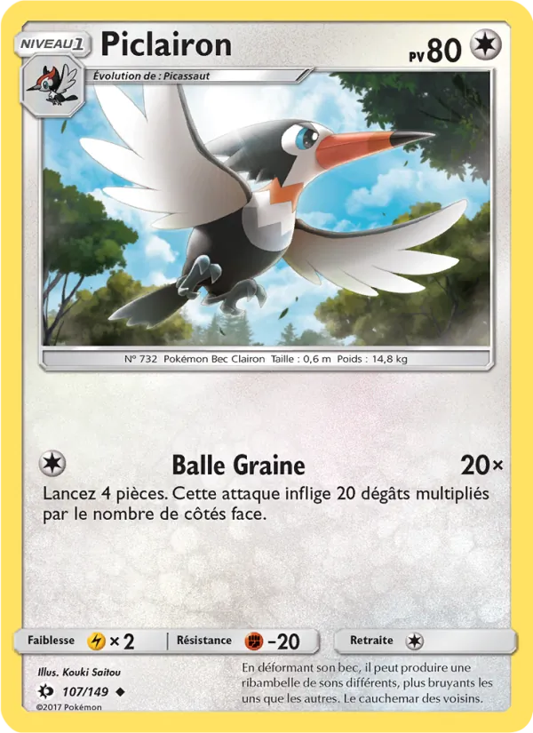 Carte Piclairon 107/149 – Soleil et Lune