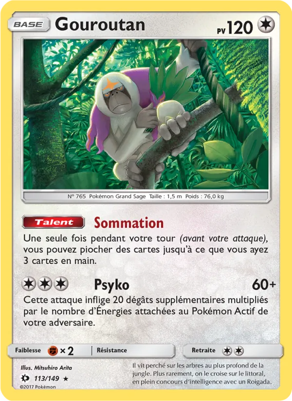 Carte Gouroutan 113/149 – Soleil et Lune