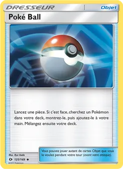 Carte Poké Ball 125/149 – Soleil et Lune