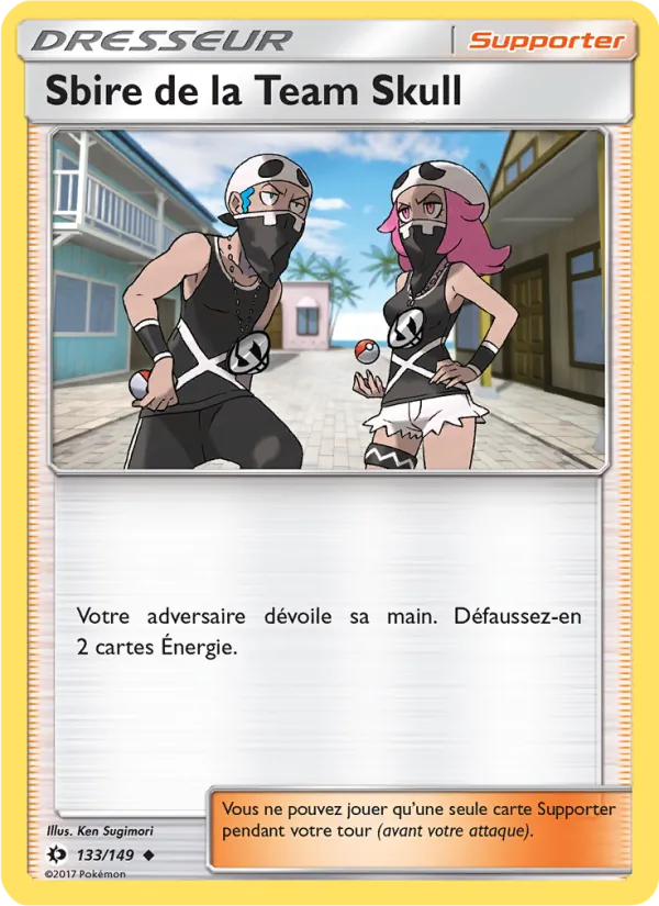 Carte Sbire de la Team Skull 133/149 – Soleil et Lune