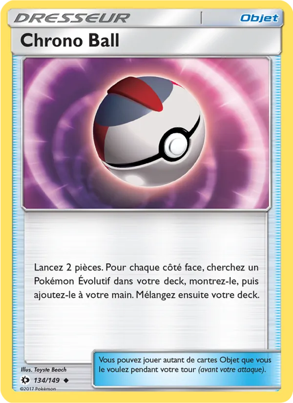 Carte Chrono Ball 134/149 – Soleil et Lune