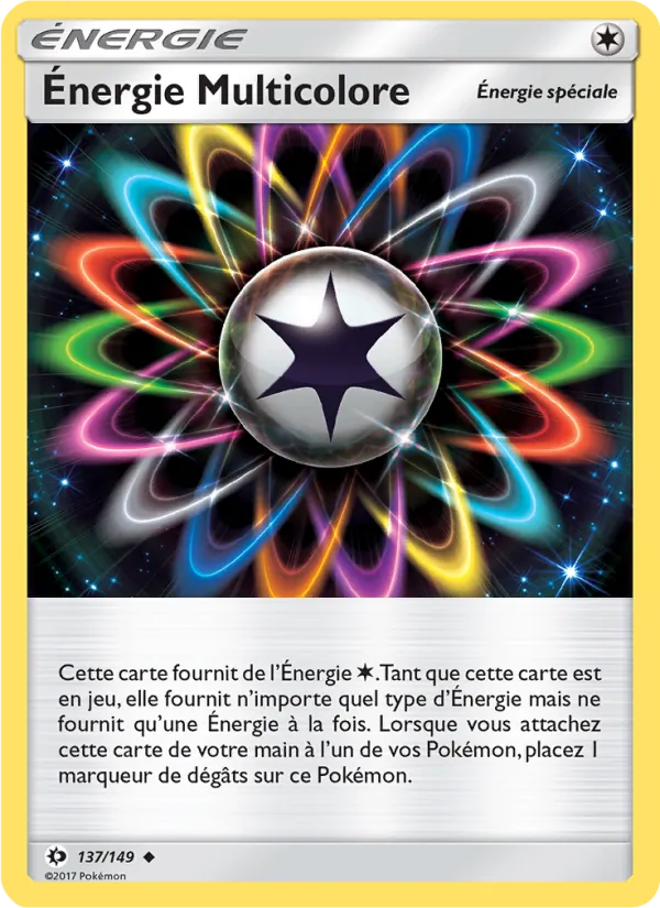 Carte Énergie Multicolore 137/149 – Soleil et Lune