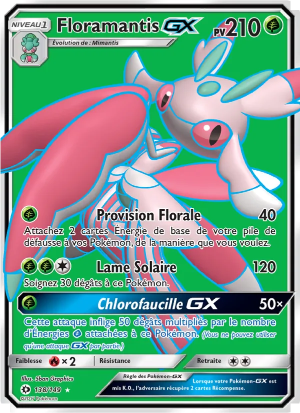 Carte Floramantis GX 138/149 – Soleil et Lune