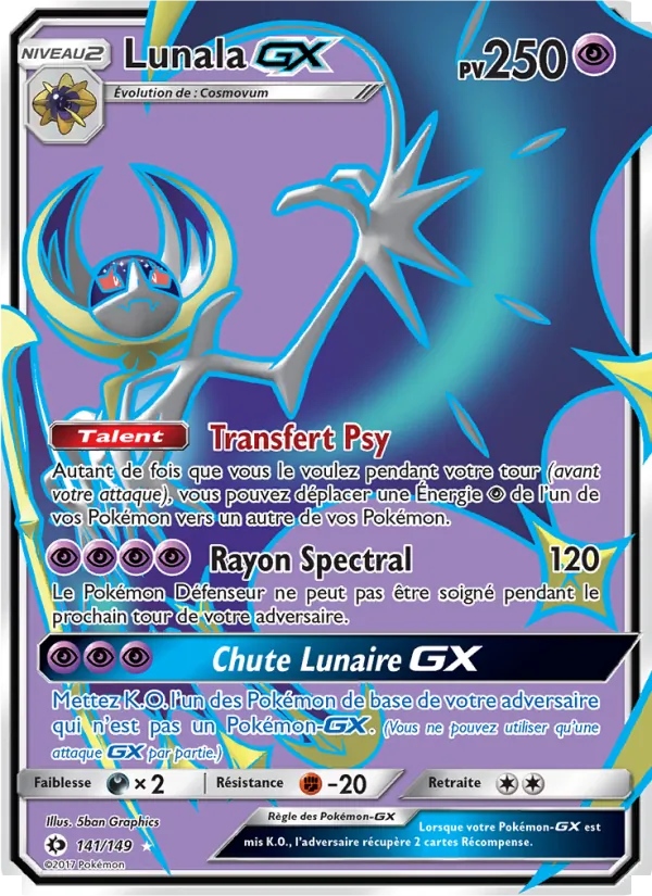Carte Lunala GX 141/149 – Soleil et Lune