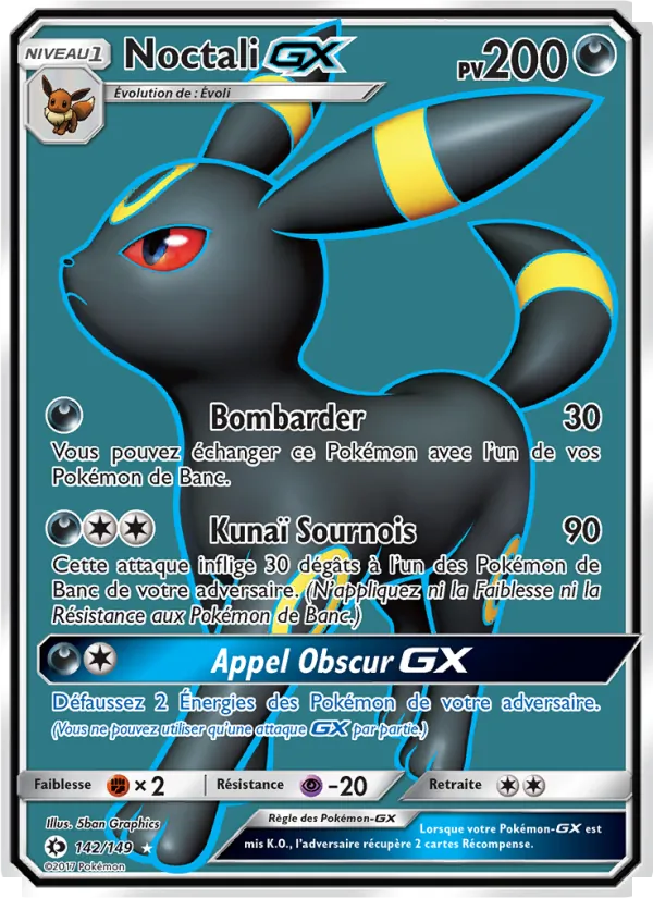 Carte Noctali GX 142/149 – Soleil et Lune