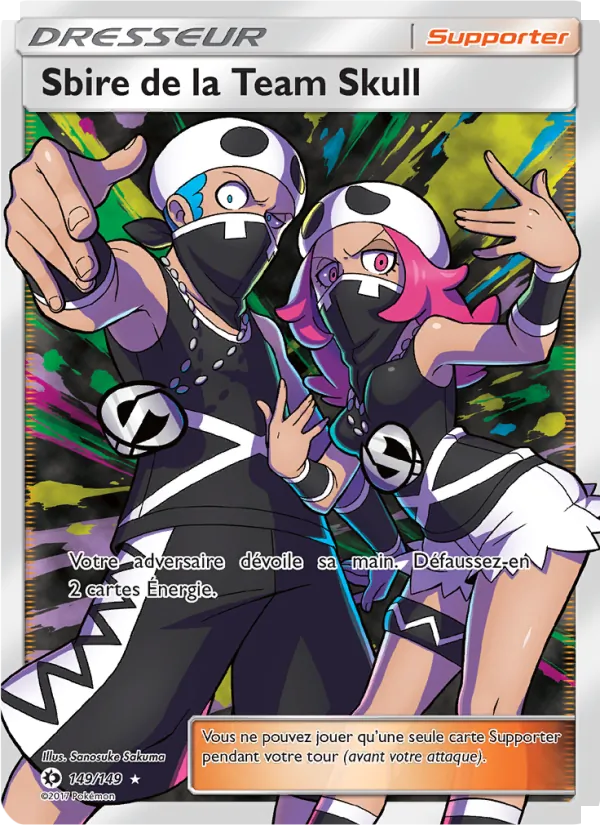 Carte Sbire de la Team Skull 149/149 – Soleil et Lune