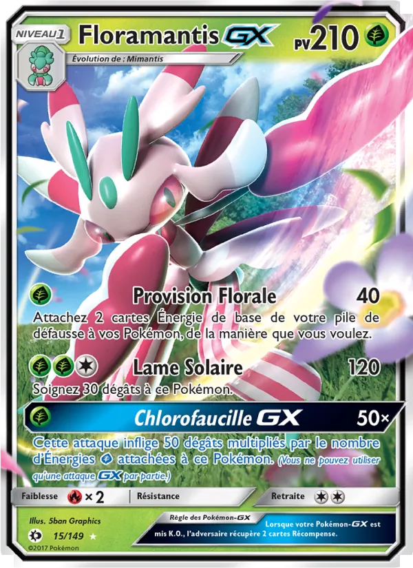 Carte Floramantis GX 15/149 – Soleil et Lune