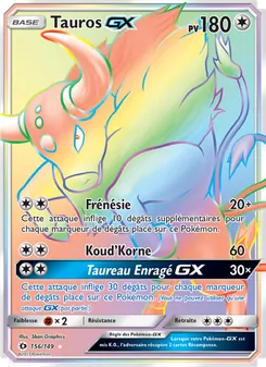 Carte Tauros GX 156/149 – Soleil et Lune