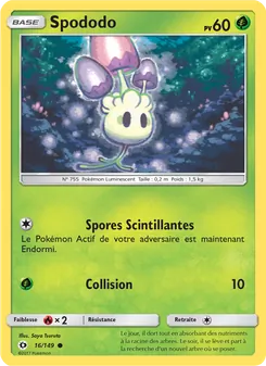 Carte Spododo 16/149 – Soleil et Lune