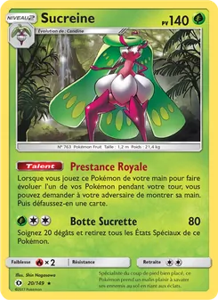 Carte Sucreine 20/149 – Soleil et Lune