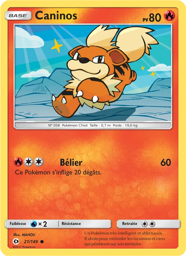 Carte Caninos 21/149 – Soleil et Lune