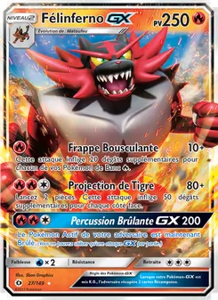 Carte Félinferno GX 27/149 – Soleil et Lune