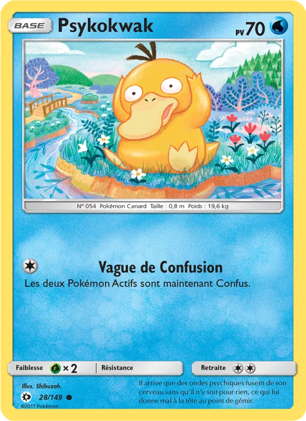Carte Psykokwak 28/149 – Soleil et Lune