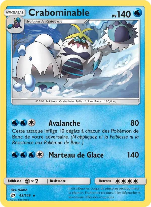 Carte Crabominable 43/149 – Soleil et Lune