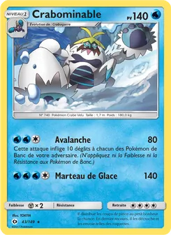 Carte Crabominable 43/149 – Soleil et Lune