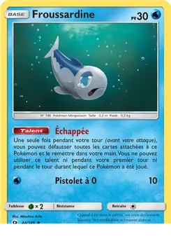 Carte Froussardine 44/149 – Soleil et Lune