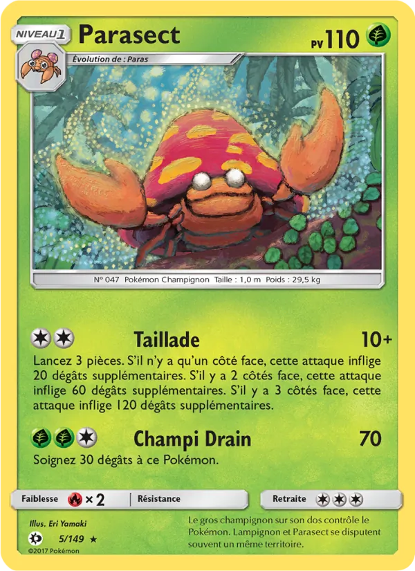 Carte Parasect 5/149 – Soleil et Lune