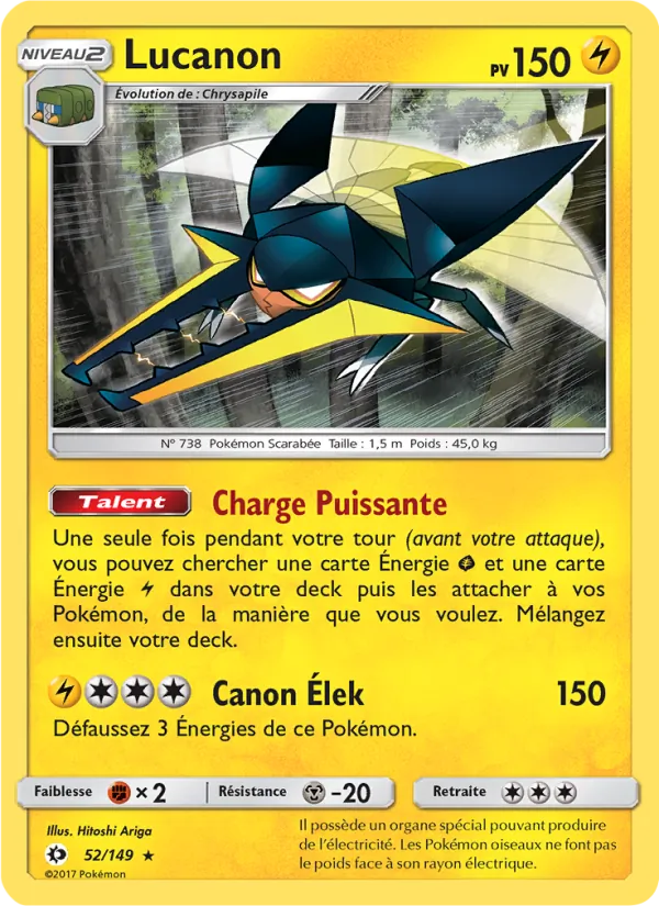 Carte Lucanon 52/149 – Soleil et Lune