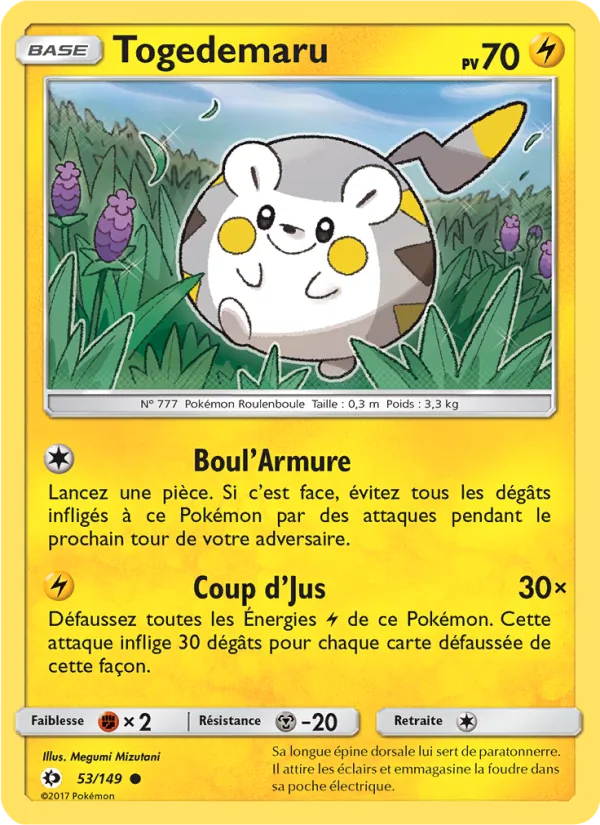 Carte Togedemaru 53/149 – Soleil et Lune