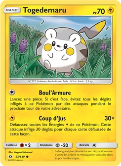Carte Togedemaru 53/149 – Soleil et Lune