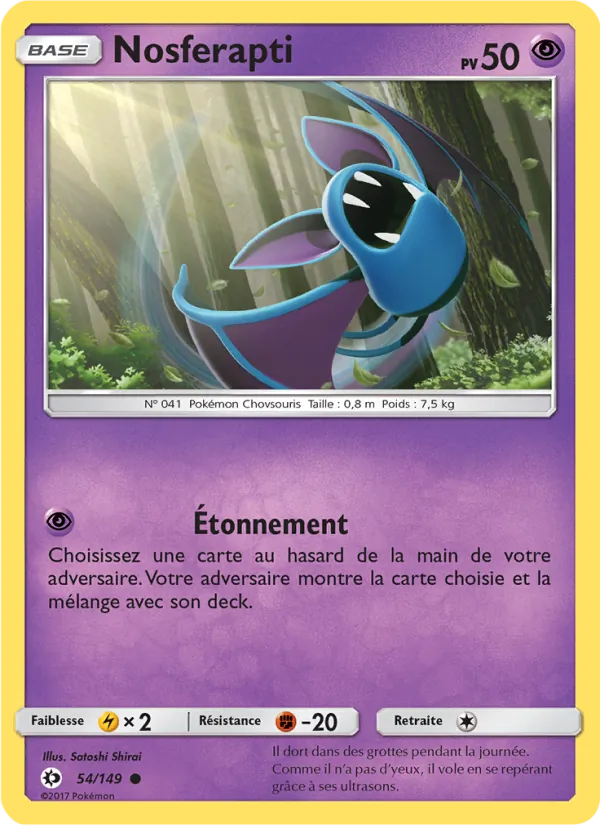 Carte Nosferapti 54/149 – Soleil et Lune