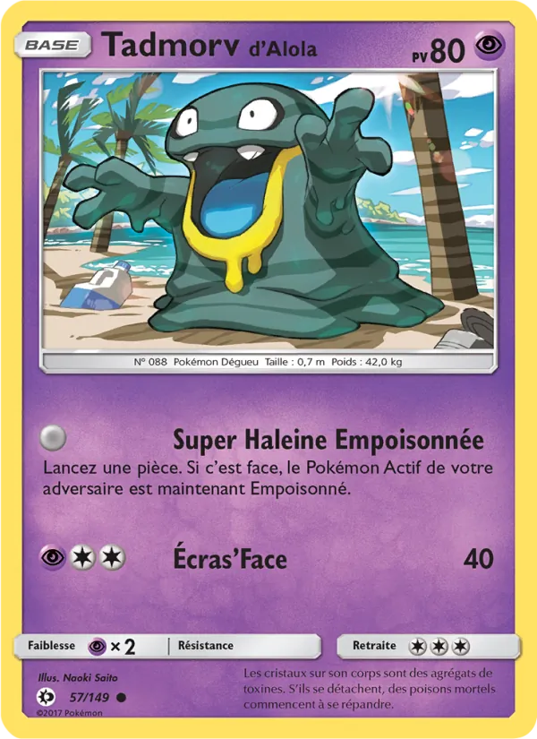 Carte Tadmorv d’Alola 57/149 – Soleil et Lune