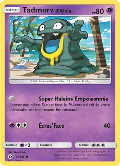 Carte Tadmorv d’Alola 57/149 – Soleil et Lune