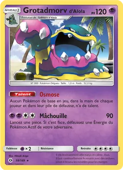 Carte Grotadmorv d’Alola 58/149 – Soleil et Lune
