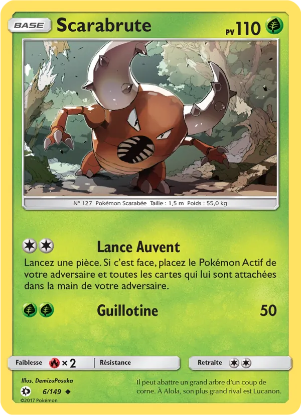 Carte Scarabrute 6/149 – Soleil et Lune
