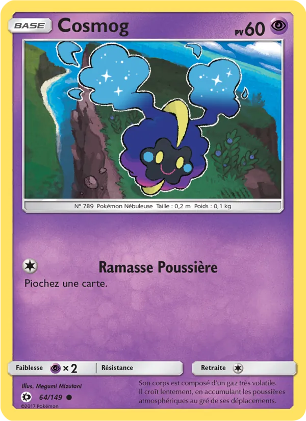 Carte Cosmog 64/149 – Soleil et Lune