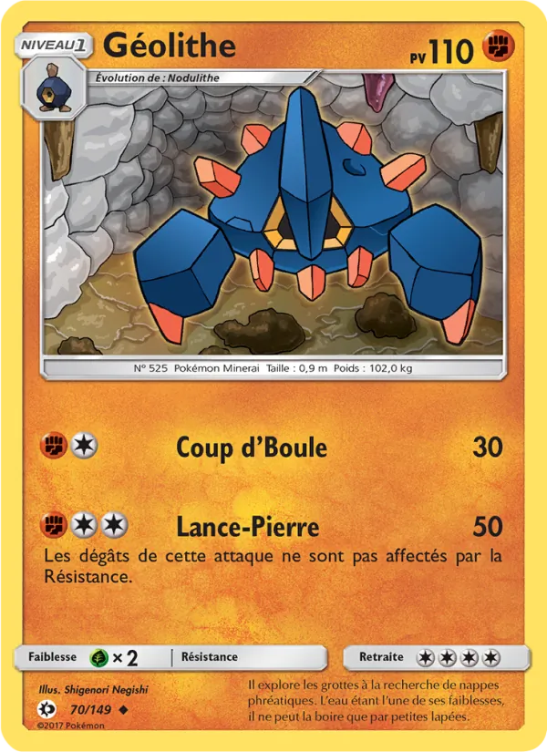 Carte Géolithe 70/149 – Soleil et Lune