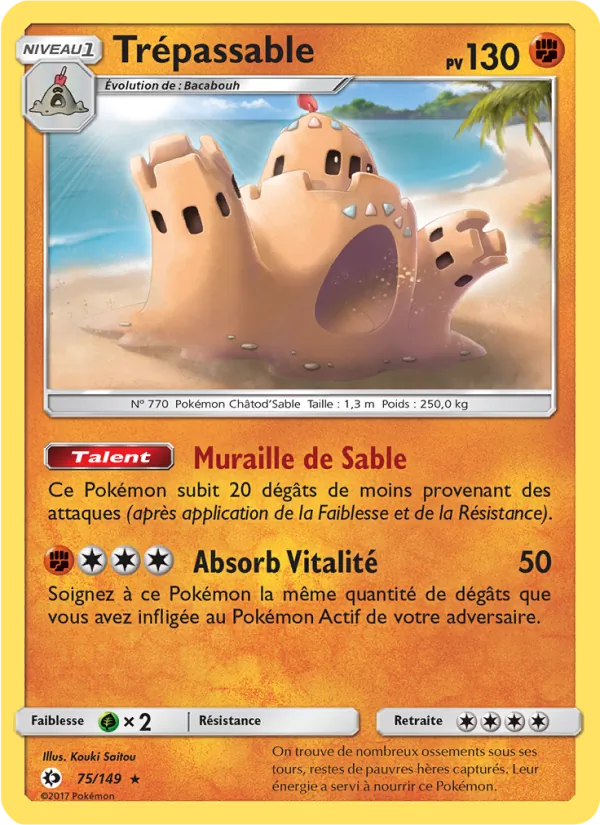 Carte Trépassable 75/149 – Soleil et Lune