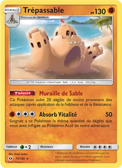 Carte Trépassable 75/149 – Soleil et Lune