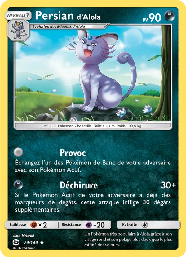 Carte Persian d’Alola 79/149 – Soleil et Lune
