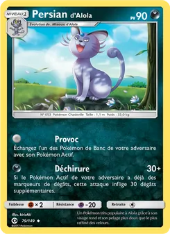 Carte Persian d’Alola 79/149 – Soleil et Lune