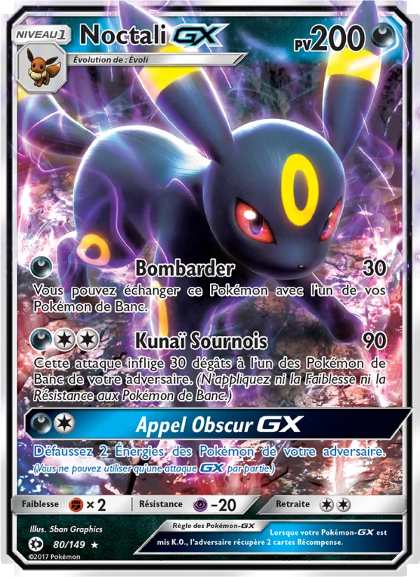 Carte Noctali GX 80/149 – Soleil et Lune