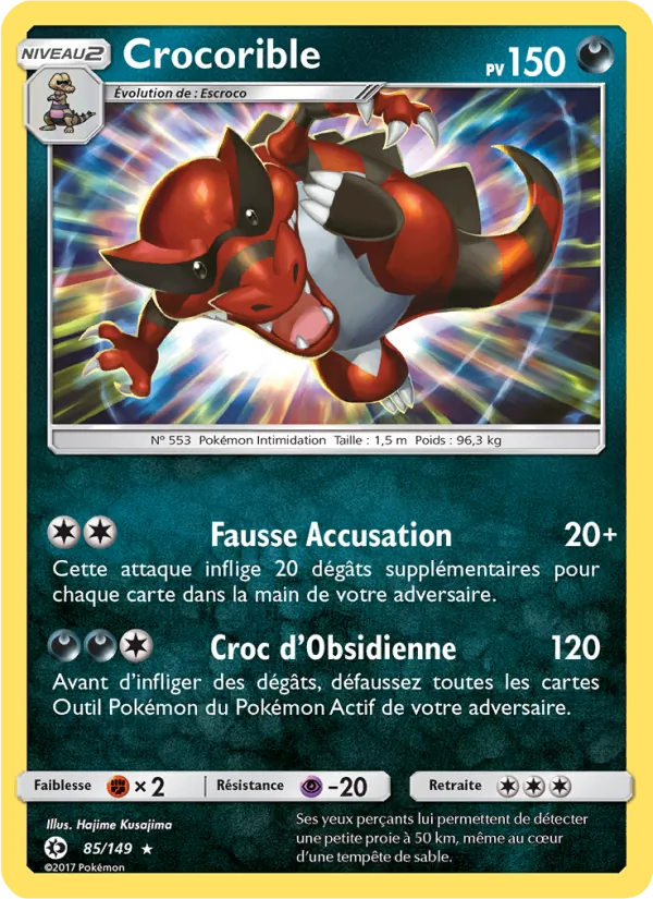 Carte Crocorible 85/149 – Soleil et Lune
