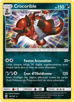 Carte Crocorible 85/149 – Soleil et Lune