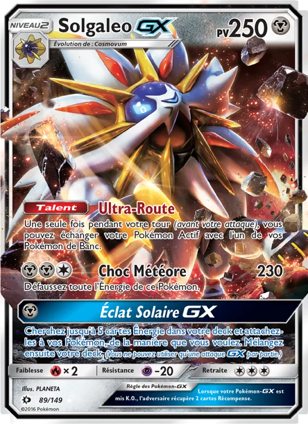 Carte Solgaleo GX 89/149 – Soleil et Lune