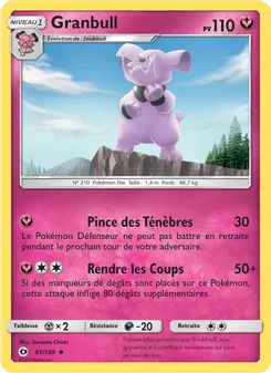 Carte Granbull 91/149 – Soleil et Lune