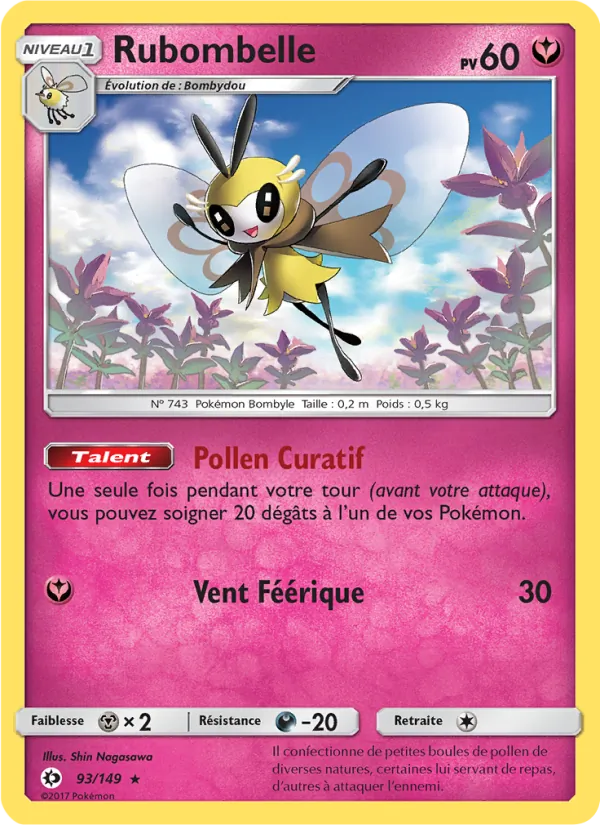 Carte Rubombelle 93/149 – Soleil et Lune