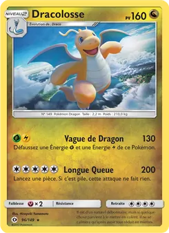 Carte Dracolosse 96/149 – Soleil et Lune