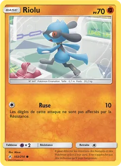 Carte Riolu 102/214 – Alliance Infaillible