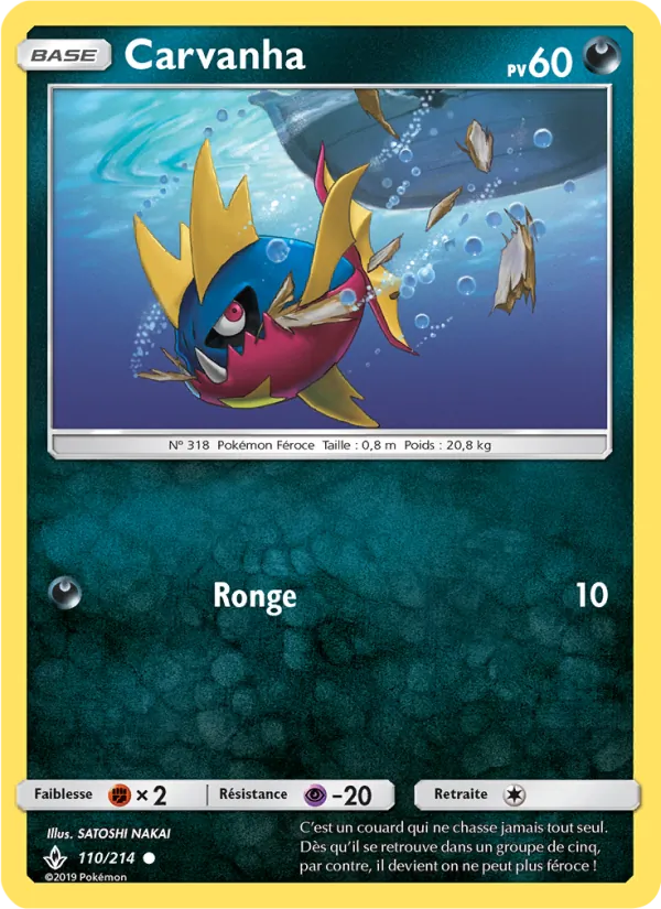 Carte Carvanha 110/214 – Alliance Infaillible