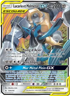 Carte Lucario et Melmetal GX 120/214 – Alliance Infaillible