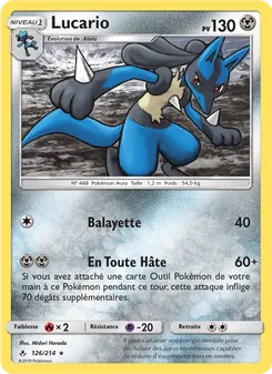 Carte Lucario 126/214 – Alliance Infaillible