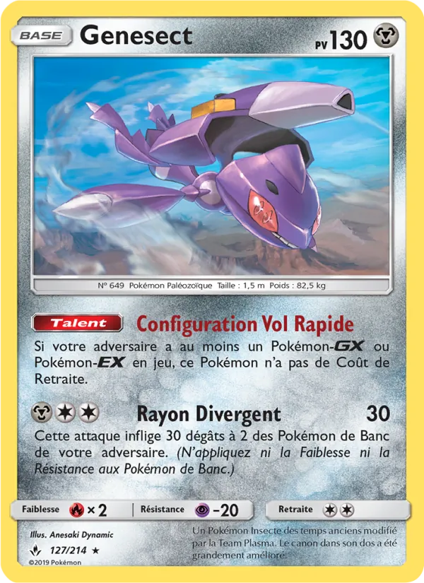 Carte Genesect 127/214 – Alliance Infaillible