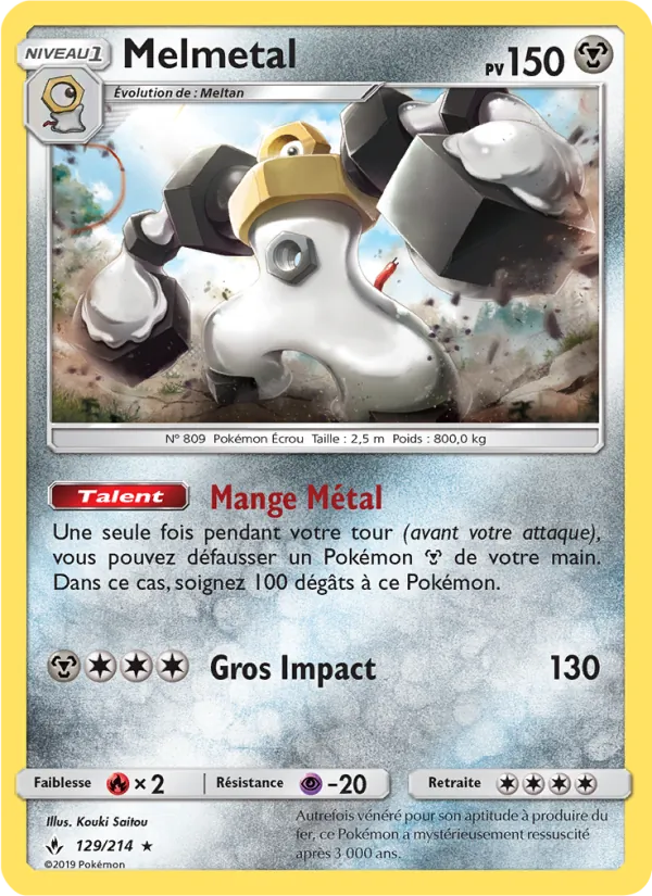 Carte Melmetal 129/214 – Alliance Infaillible